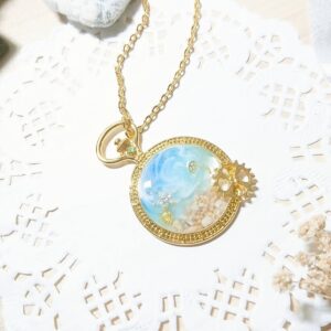 Ocean Pocket Watch Necklace