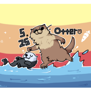 《世界日系列明信片》世界水獺日