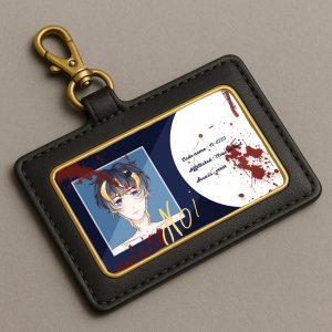 一張掉落在地上的工作證