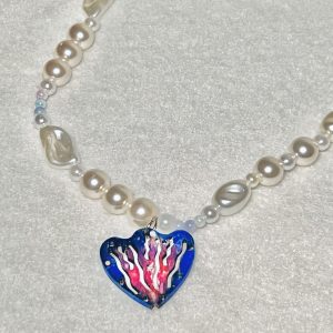 藍色珍珠陰吊項鍊