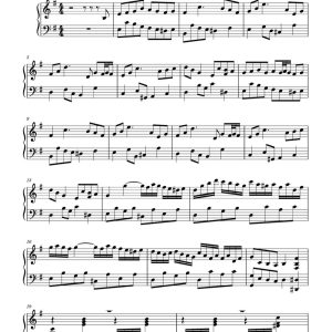 secret 不能說的秘密穿越鋼琴譜