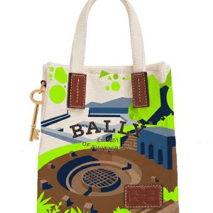 BALLY 幻彩秘境 迷你帆布托特包